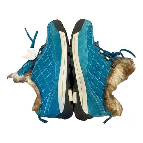 Lands End 420475 Powder Belle Teal Suede Shoe 6.5 - Picture 6 of 9